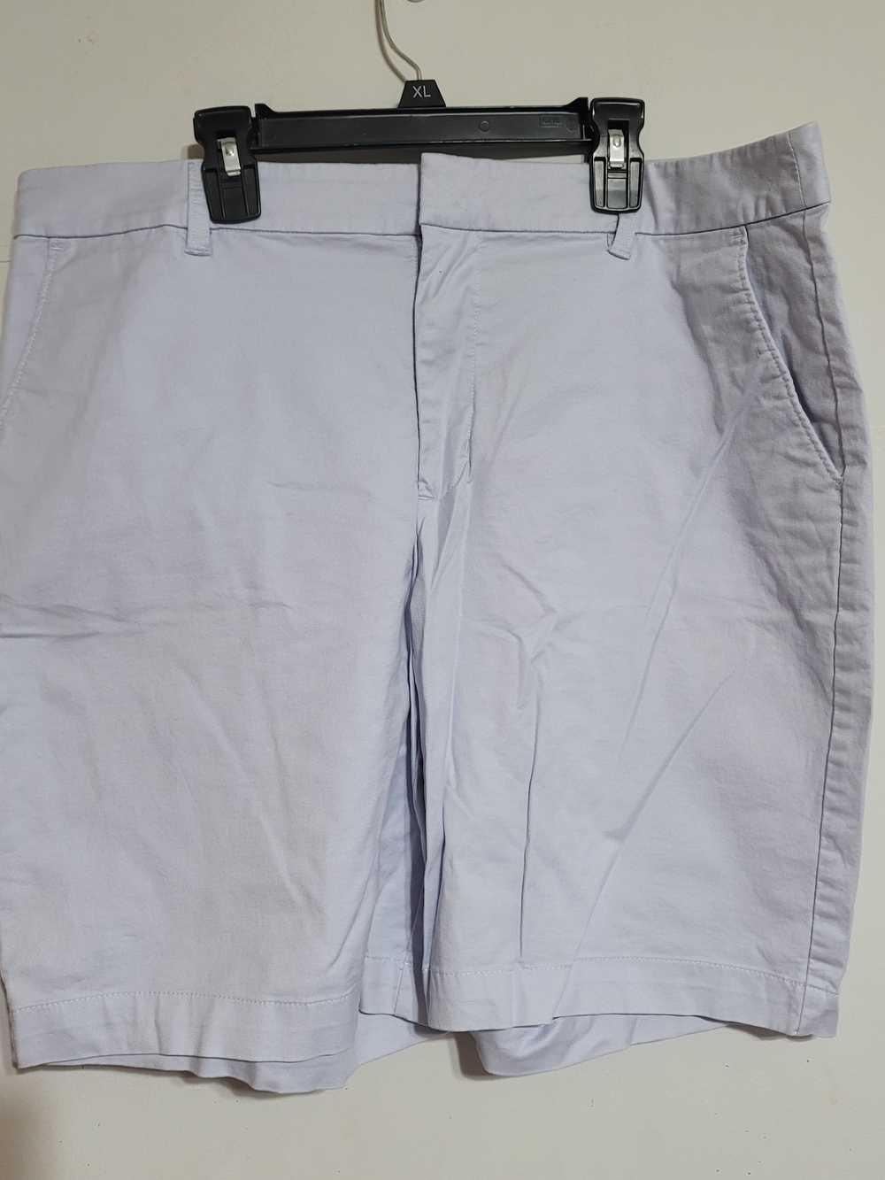 Matty M Women's chino Shorts Sz XL Light Blue Cotton Blend Preppy Golf Coastal